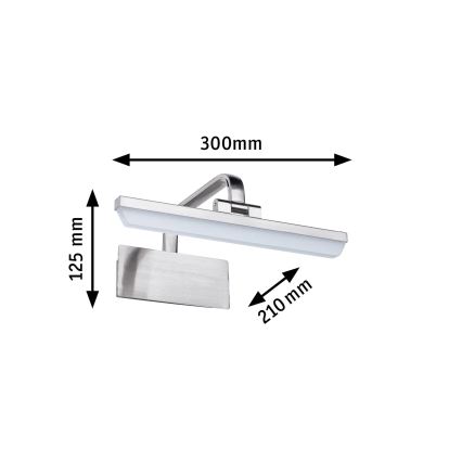 Paulmann 95571 - LED/6W Bilderleuchte RENAN 230V 30 cm mattchrom