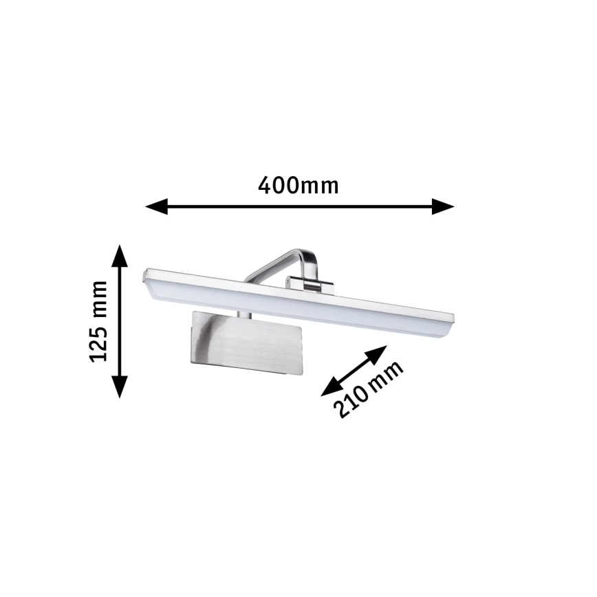 Paulmann 95572 - LED/9,5W Applique pour tableau RENAN 230V 40 cm chrome mat