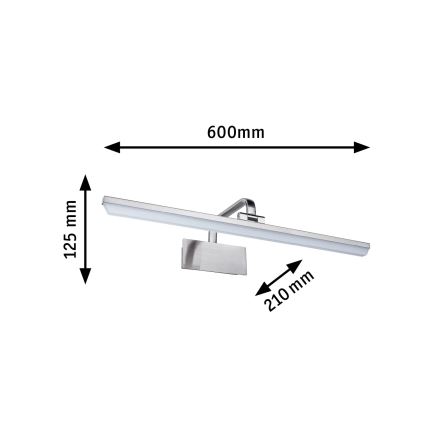Paulmann 95573 - LED/11W Lampada per quadri RENAN 230V 60 cm cromo opaco