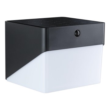 Paulmann 95746 - LED/2,3W IP44 Solar-Wandleuchte mit Sensor EILEEN 3,7/230V 4000 mAh schwarz