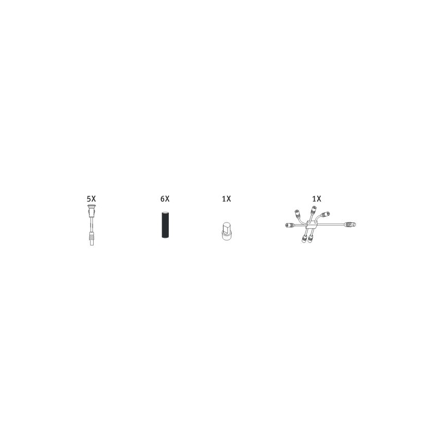 Paulmann 98892 - Estensione SET 5X LED/0,16W IP67 Luce da incasso da esterno MICRO 12V
