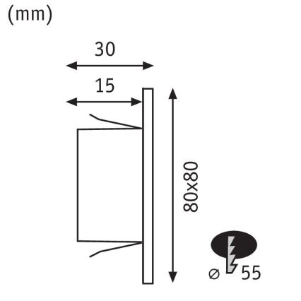 Paulmann 99495 - LED/1,2W Illuminazione scale EDGE 230V