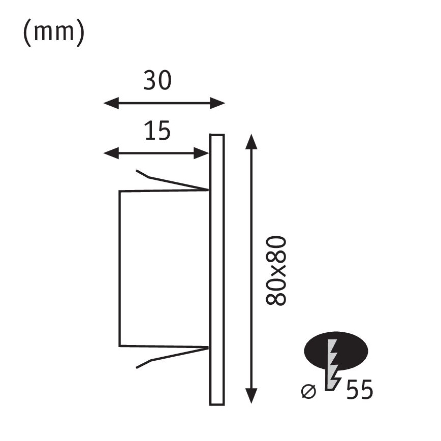 Paulmann 99495 - LED/1,2W Illuminazione scale EDGE 230V
