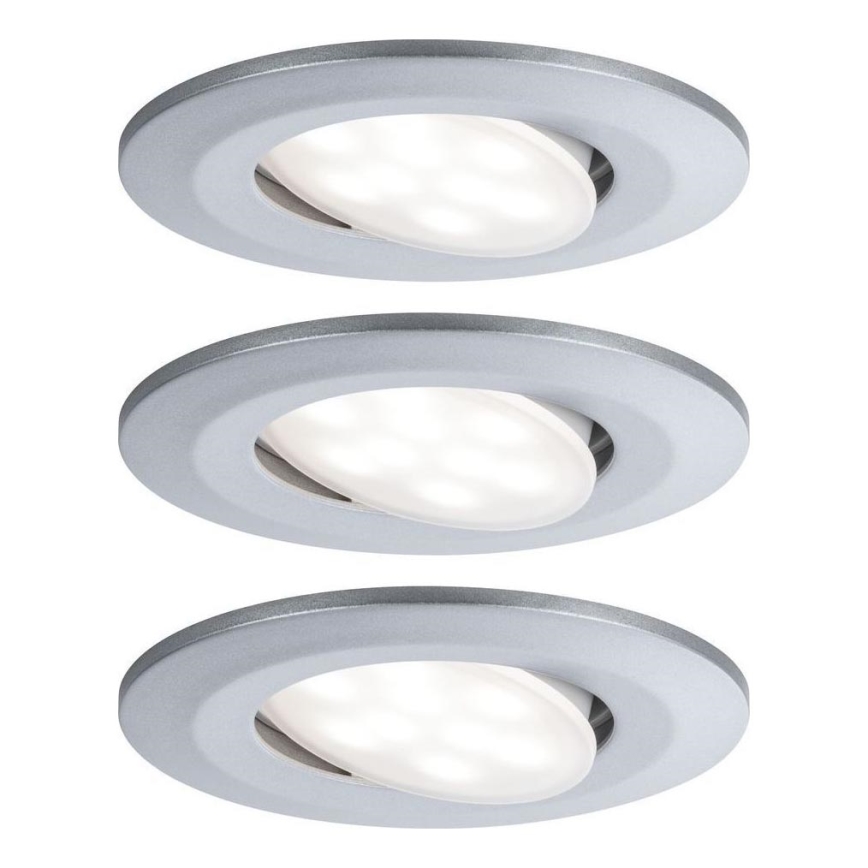 Paulmann 99933 - SET 3x LED/5,2W IP65 Dimmbare Einbauleuchte für Badezimmer 230V