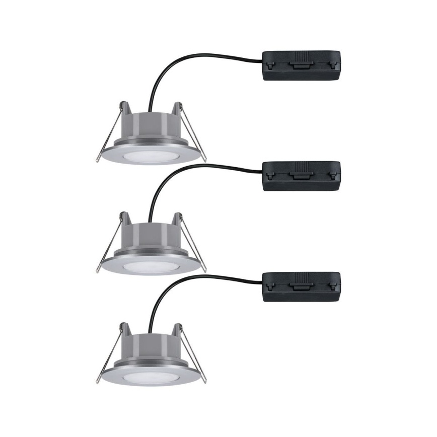 Paulmann 99933 - SET 3x LED/5,2W IP65 Dimmbare Einbauleuchte für Badezimmer 230V