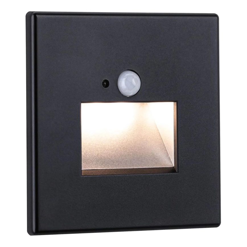 Paulmann  93135 - LED/1,2W Treppenleuchte mit Sensor EDGE 230V schwarz
