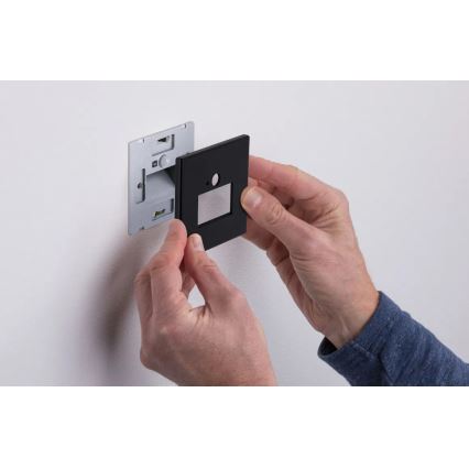 Paulmann  93135 - LED/1,2W Treppenleuchte mit Sensor EDGE 230V schwarz