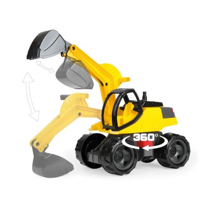 Pelle GIGA TRUCKS 62 cm jaune/noir