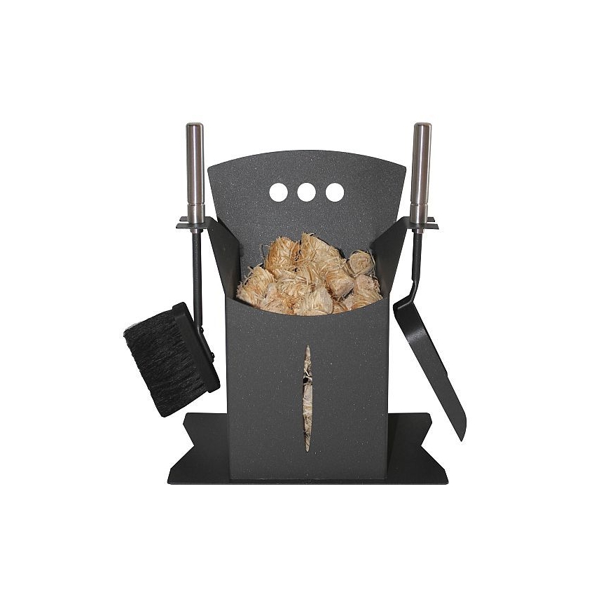 Pellet-Behälter mit Tools 3 Stk. anthrazit