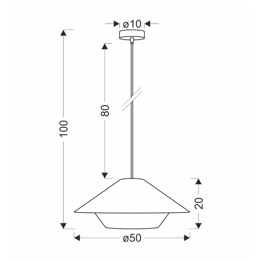Pendelleuchte AFRICA mit Kabelaufhängung 1xE27/40W/230V Ø 50 cm braun/creme