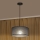 Pendelleuchte ALBA an Kabel, 1xE27/15W/230V, Durchmesser 40 cm, grau