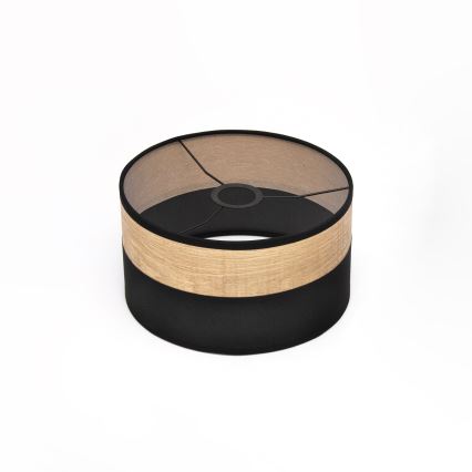 Pendelleuchte ALBA an Kabel, 1×E27, 15 W, 230 V, Ø 25 cm, schwarz/braun