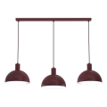 Pendelleuchte an Drahtseil HANDA 3xE27/15W/230V Bordeaux