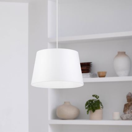 Pendelleuchte an Kabel AIDA 1xE27/60W/230V Ø 25 cm Eiche/Weiß