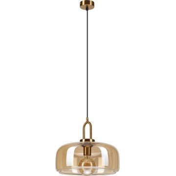 Pendelleuchte an Kabel AMAYA 1xE27/15W/230V gold/rauchbeige