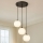 Pendelleuchte an Kabel BALLISTIC 3xE27/40W/230V schwarz