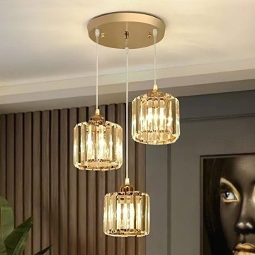 Pendelleuchte an Kabel BELLA 3xE27/40W/230V goldfarben