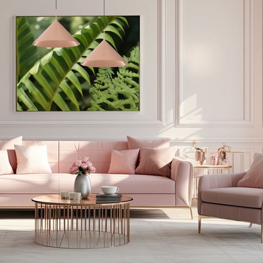 Pendelleuchte an Kabel CAPITAL 1xGX53/15W/230V, Durchmesser 46 cm, Roségold