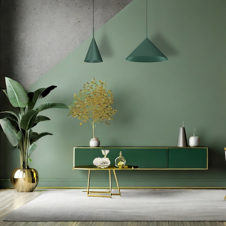 Pendelleuchte an Kabel CAPITAL 1xGX53/15W/230V, Ø 46 cm, grün