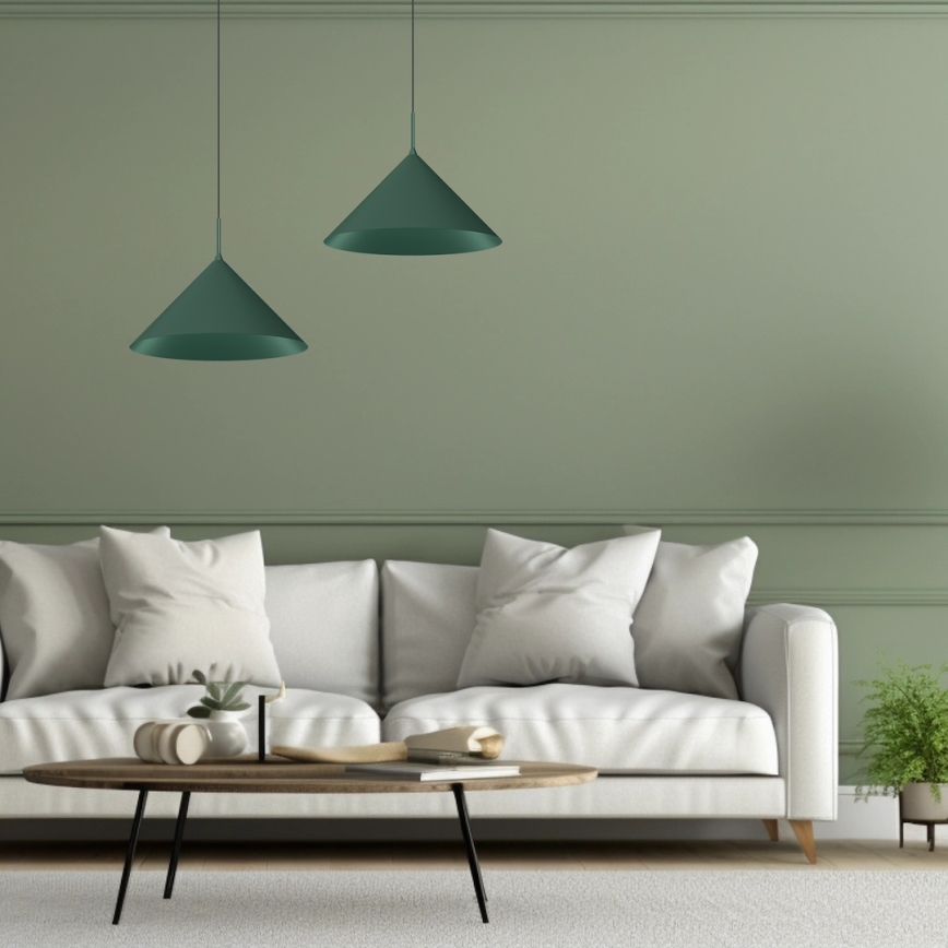 Pendelleuchte an Kabel CAPITAL 1xGX53/15W/230V, Ø 46 cm, grün