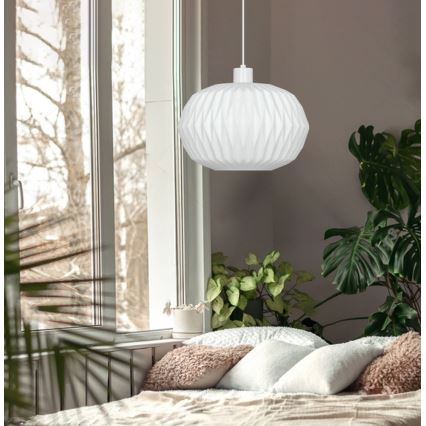 Pendelleuchte an Kabel CARSON 1xE27/40W/230V weiß