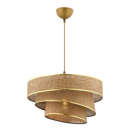 Pendelleuchte an Kabel COUPER 1xE27/60W/230V braun/gold