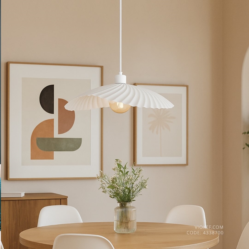 Pendelleuchte an Kabel DANCE 1xE27/40W/230V weiß