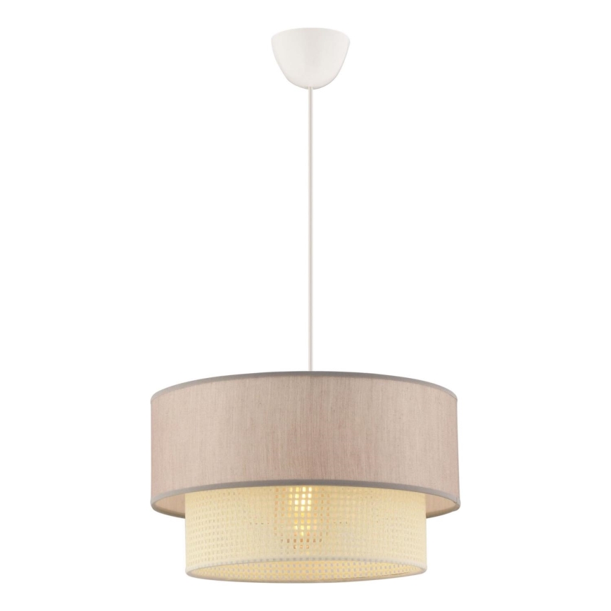 Pendelleuchte an Kabel ECHO 1xE27/60W/230V beige/creme