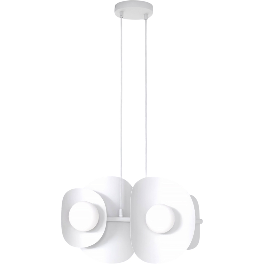 Pendelleuchte an Kabel ELEMENTI 4xG9/8W/230V weiß