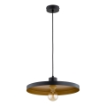 Pendelleuchte an Kabel ETERI 1xE27/15W/230V schwarz/gold
