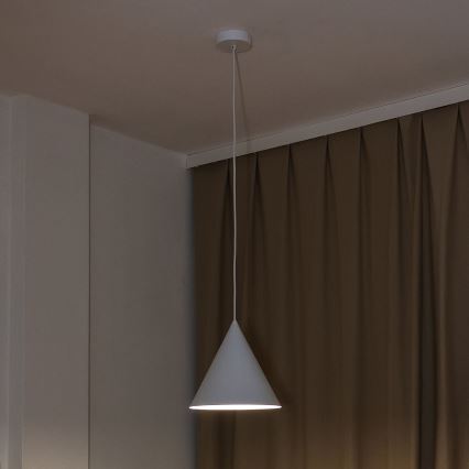 Pendelleuchte an Kabel ETNA II 1xE27/15W/230V Ø 25 cm weiß