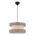 Pendelleuchte an Kabel HALO 1xE27/60W/230V beige/grau