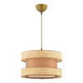 Pendelleuchte an Kabel HALO 1xE27/60W/230V braun/beige