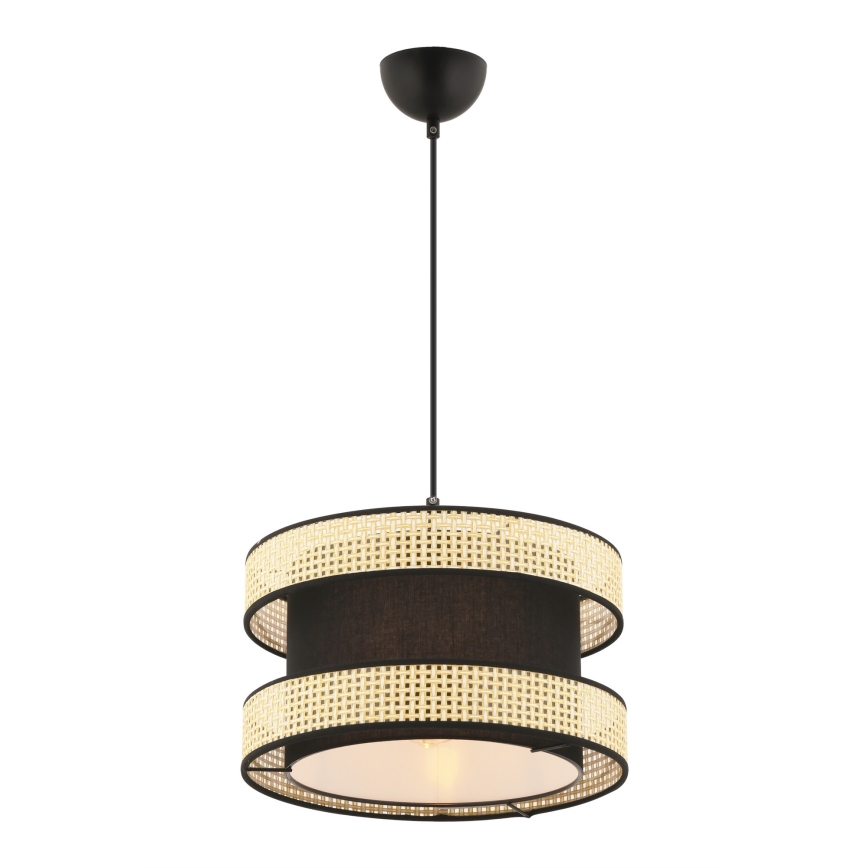 Pendelleuchte an Kabel HALO 1xE27/60W/230V schwarz/beige