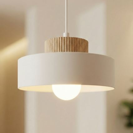 Pendelleuchte an Kabel KIVI 1xE27/15W/230V weiß