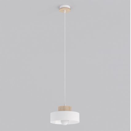 Pendelleuchte an Kabel KIVI 1xE27/15W/230V weiß