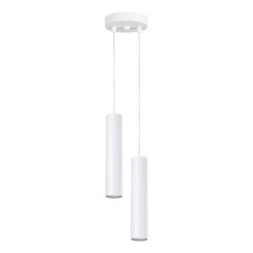 Pendelleuchte an Kabel LAGOS 2xGU10/10W/230V weiß