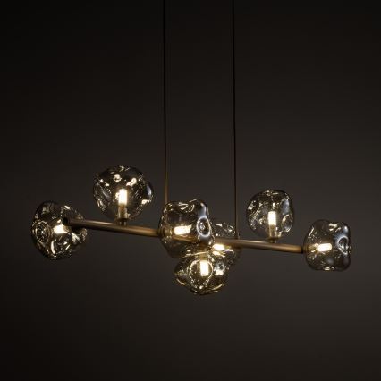 Pendelleuchte an Kabel LAVA 7xG9/8W/230V beige/rauchfarben