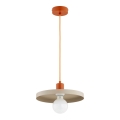 Pendelleuchte an Kabel LITO 1xE27/15W/230V beige/kupfer