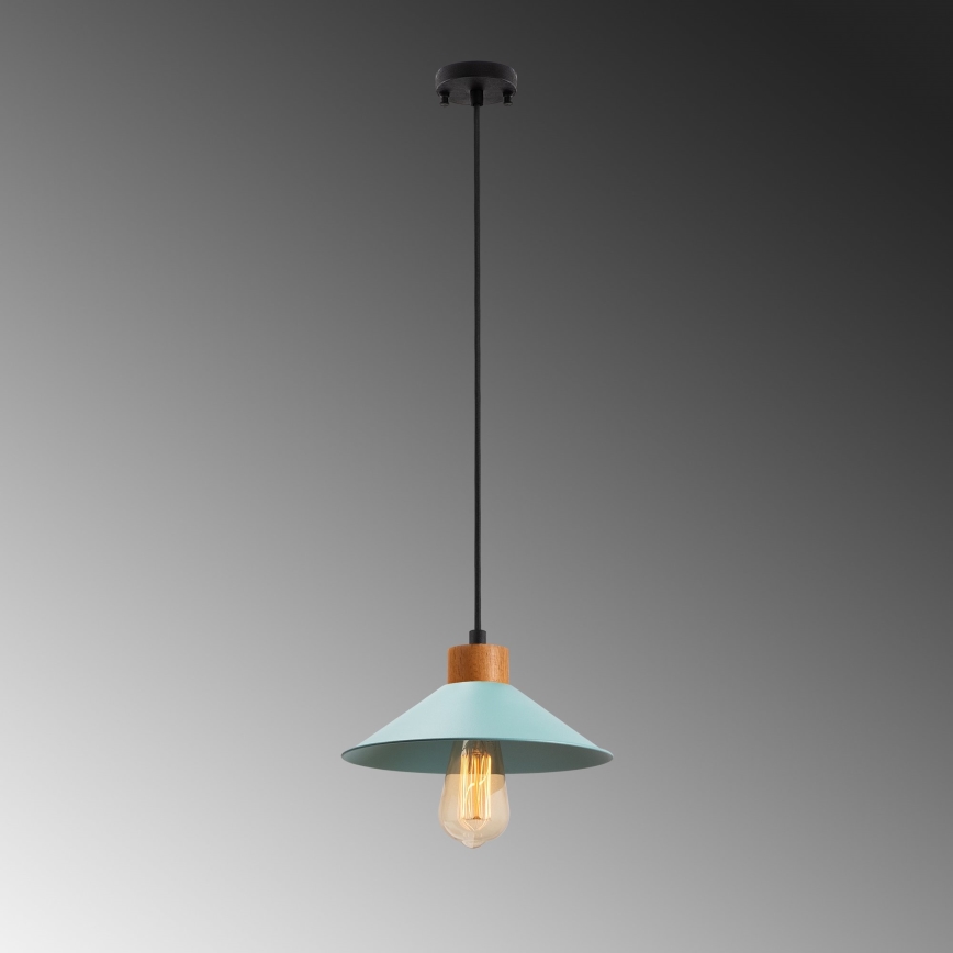 Pendelleuchte an Kabel MANAVGAT 1xE27/40W/230V blau/braun
