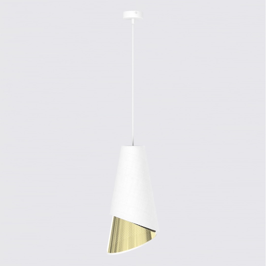 Pendelleuchte an Kabel MODA 1xE27/15W/230V weiß/gold