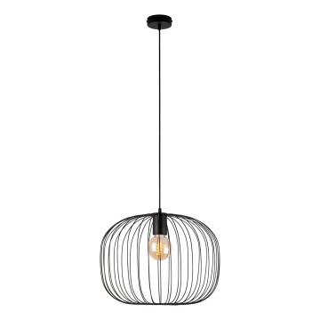 Pendelleuchte an Kabel OVELLA 1xE27/15W/230V Ø 46 cm schwarz