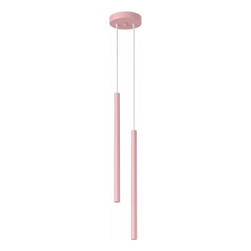 Pendelleuchte an Kabel PASTELO 2xG9/8W/230V rosa
