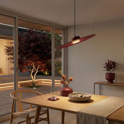 Pendelleuchte an Kabel PIATTO 1x GX53/15W/230V Ø 45 cm weinrot