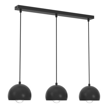 Pendelleuchte an Kabel SOOL 3xE27/15W/230V schwarz