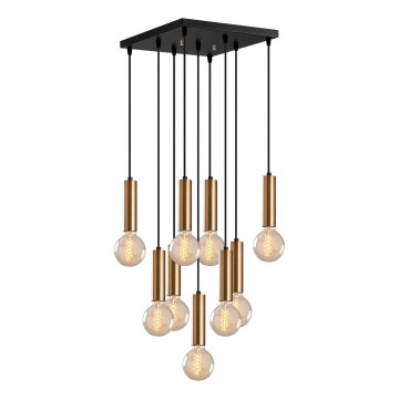 Pendelleuchte an Kabel TEMPO 9xE27/40W/230V goldfarben