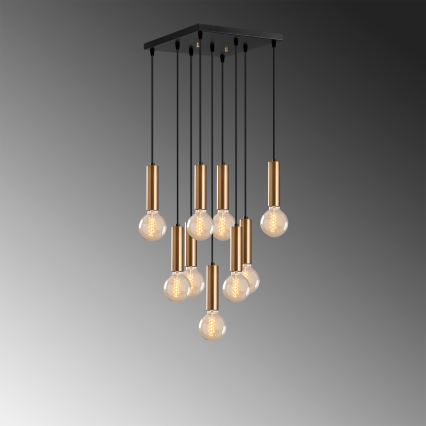 Pendelleuchte an Kabel TEMPO 9xE27/40W/230V goldfarben