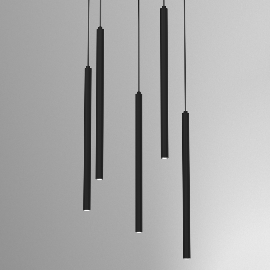 Pendelleuchte an Kabel YORU 8xG9/8W/230V schwarz