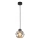 Pendelleuchte an Kabel ZULIA 1xE27/15W/230V schwarz/rauchschwarz