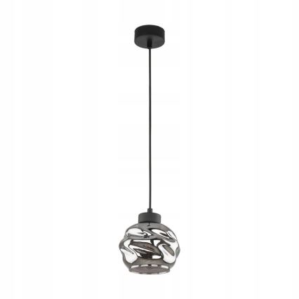 Pendelleuchte an Kabel ZULIA 1xE27/15W/230V schwarz/rauchschwarz